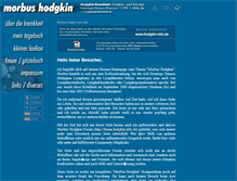 Tablet Screenshot of hodgkin-info.de